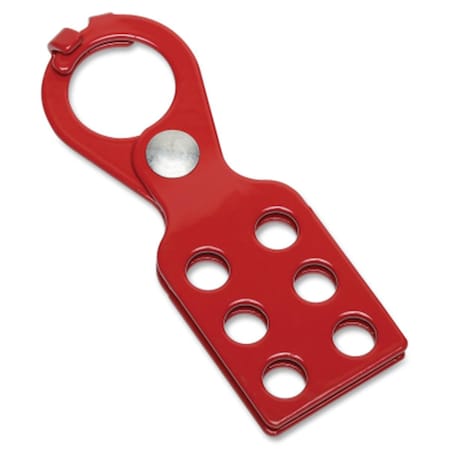 Clean All 534001 Lockout Tagout Hasp - Steel with Tabs  Red CL3205503